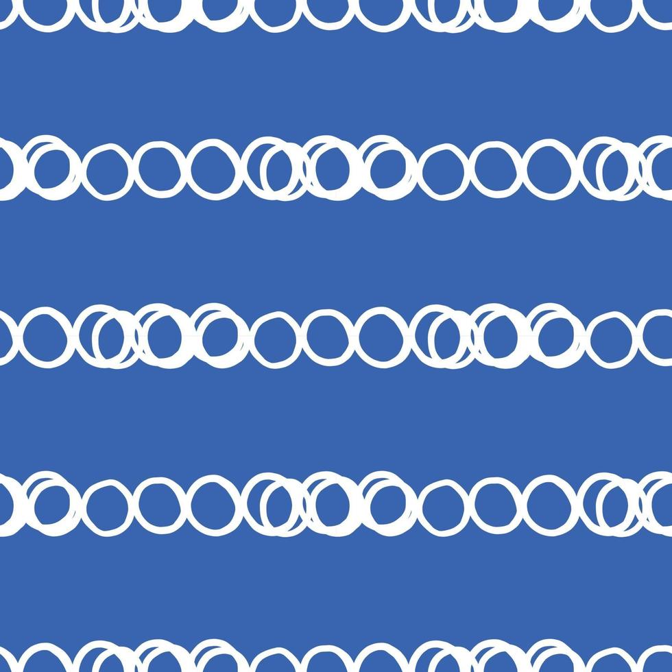 Vector seamless texture background pattern. Hand drawn, blue, white