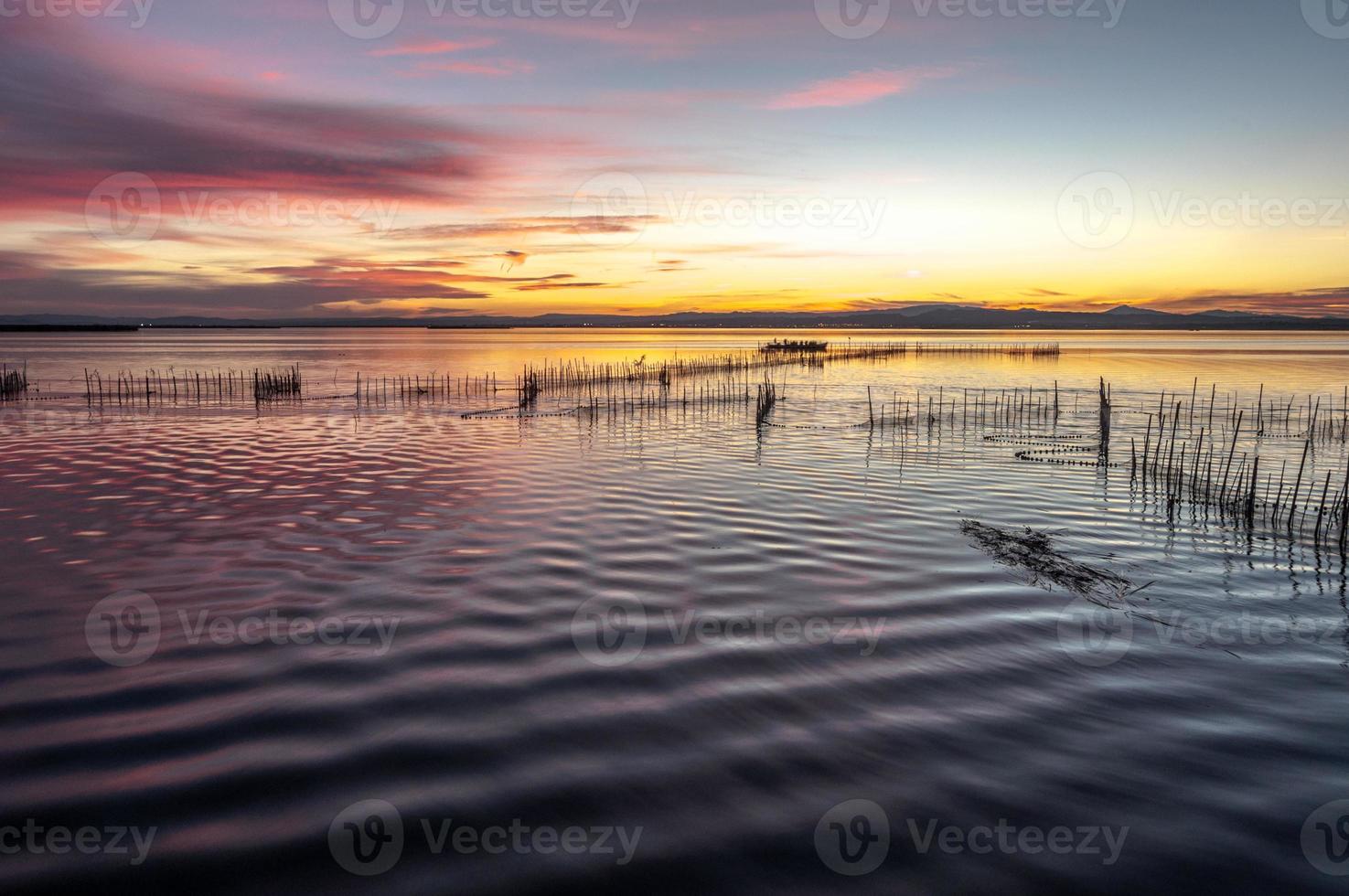 Estuario de la Albufera de Valencia, España foto