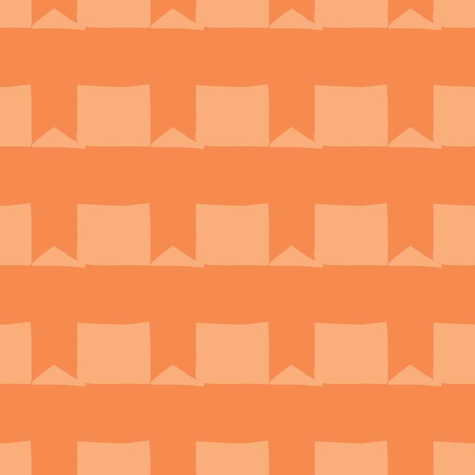 Vector seamless texture background pattern. Hand drawn, orange colors.