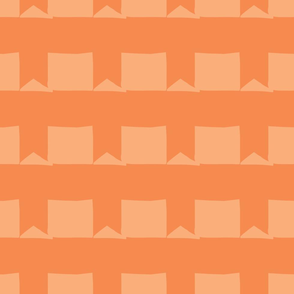 Vector seamless texture background pattern. Hand drawn, orange colors.