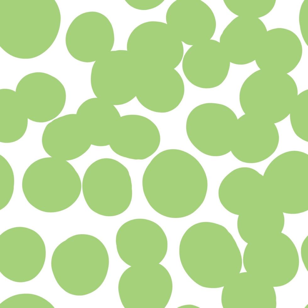 Vector seamless texture background pattern. Hand drawn, green, white colors.