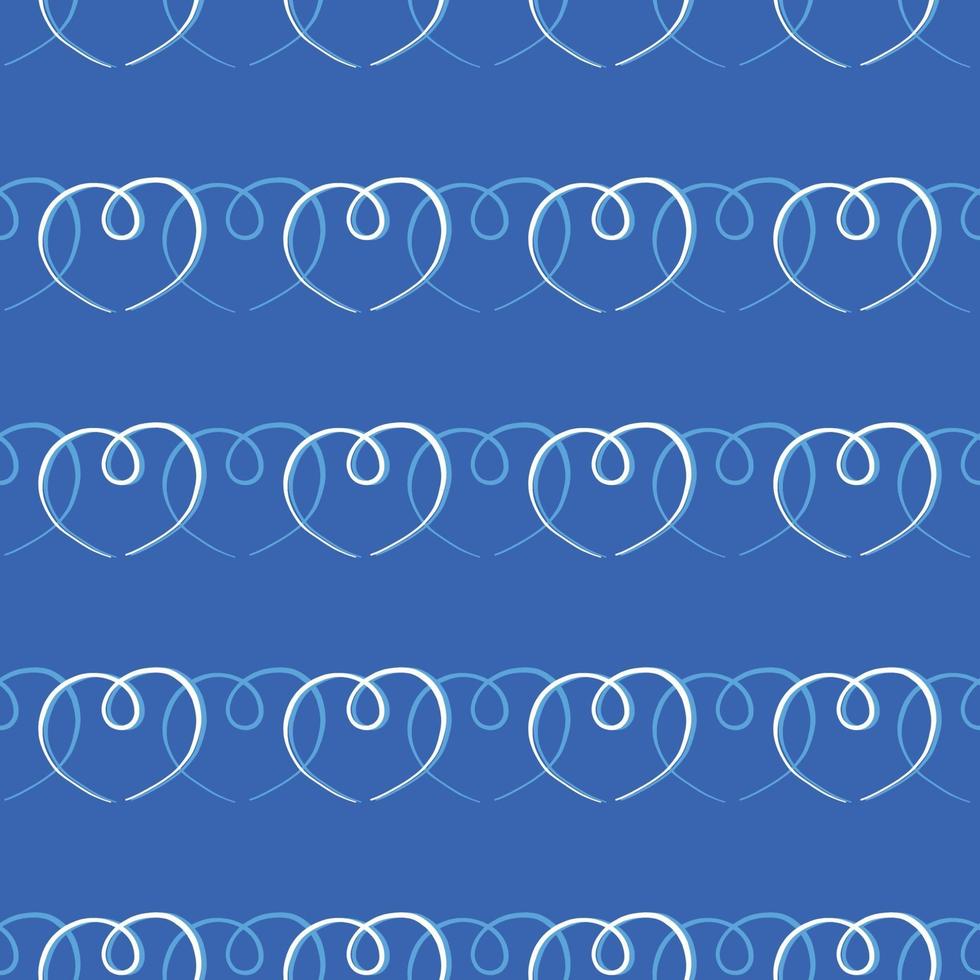 Vector seamless texture background pattern. Hand drawn, blue, white colors.