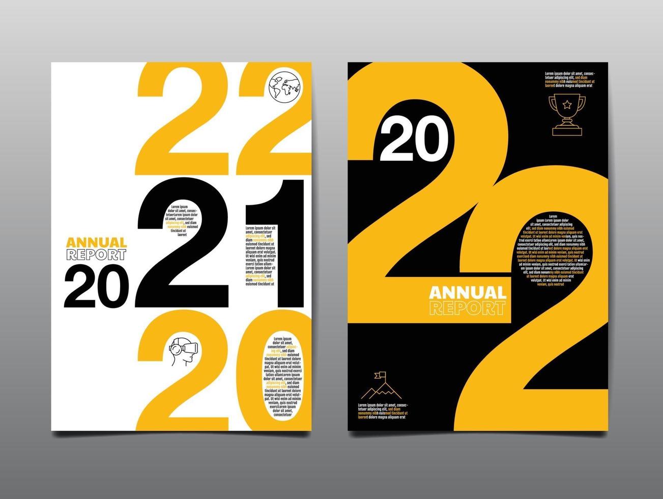 annual report 2021-2022, business template layout design vector