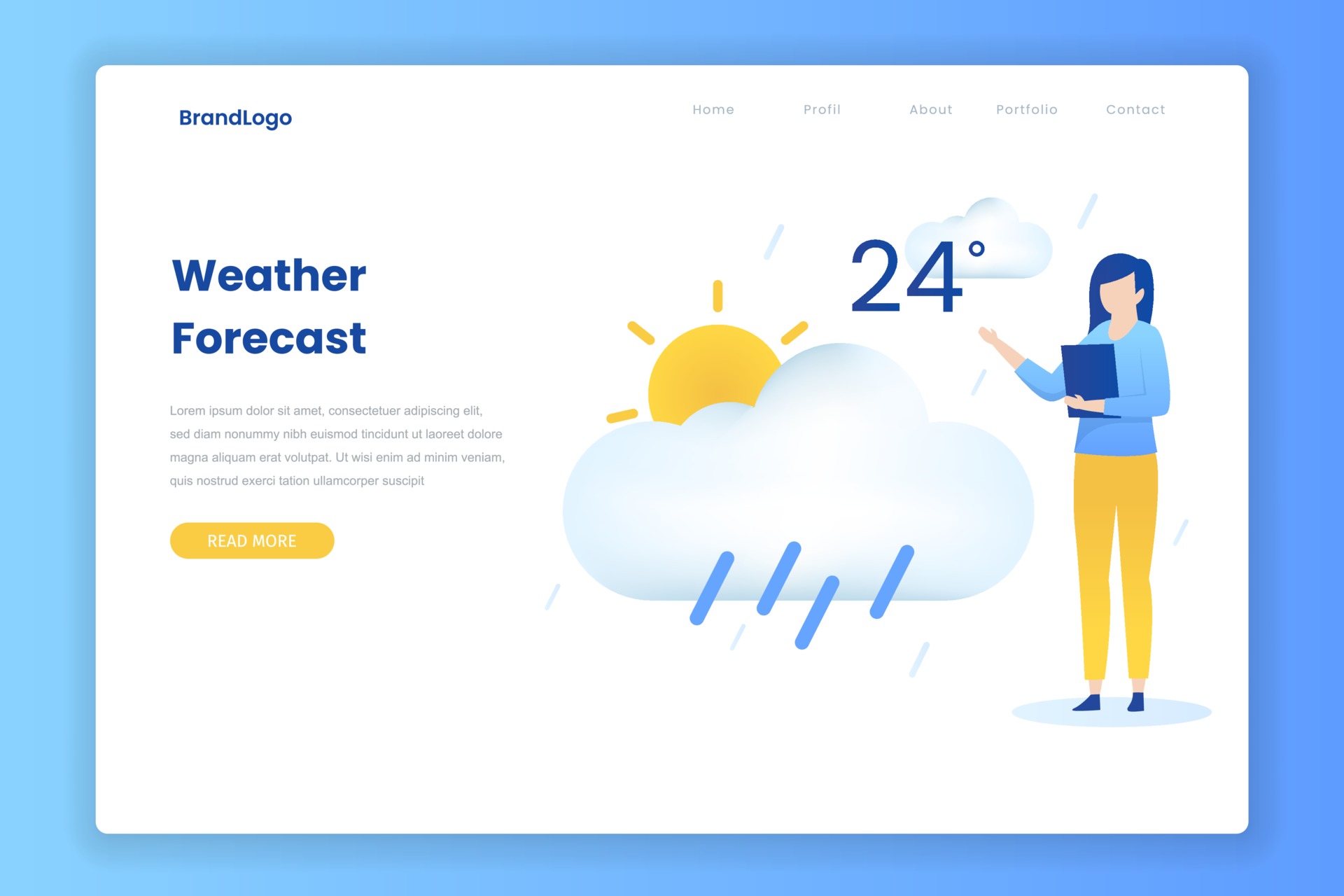 Thunder Pro: Your Ultimate Weather Forecast HTML Template, 52% OFF 