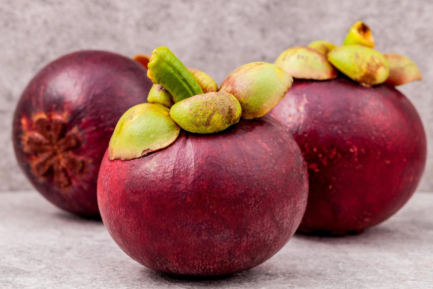 fruta de mangostán rojo foto