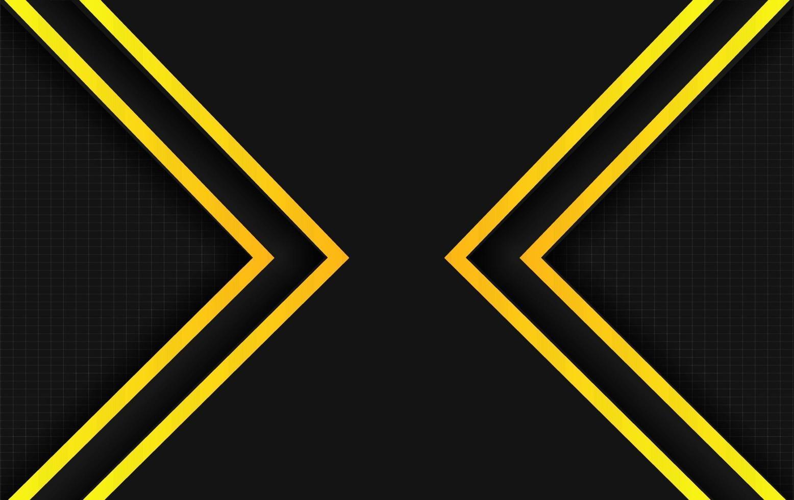 Backgroun presentation yellow and black design vector