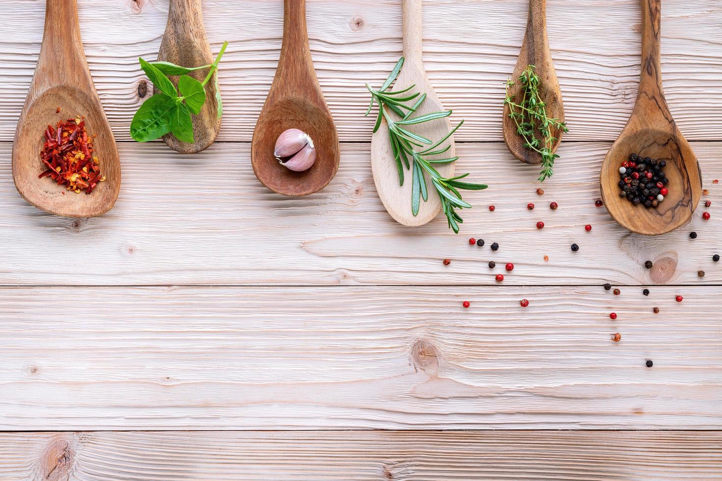 Fresh spices and herbs photo