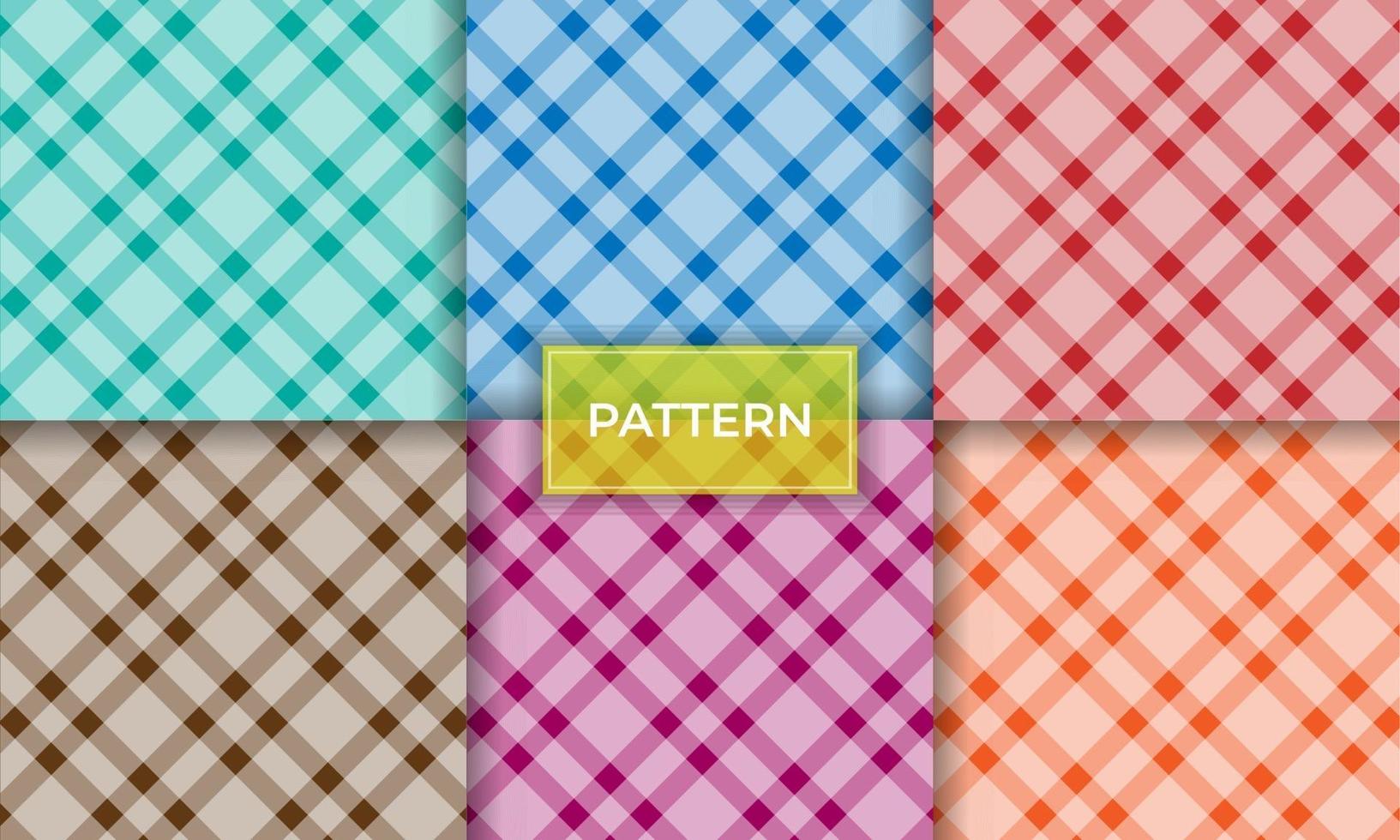 Pastel seamless pattern collection background vector