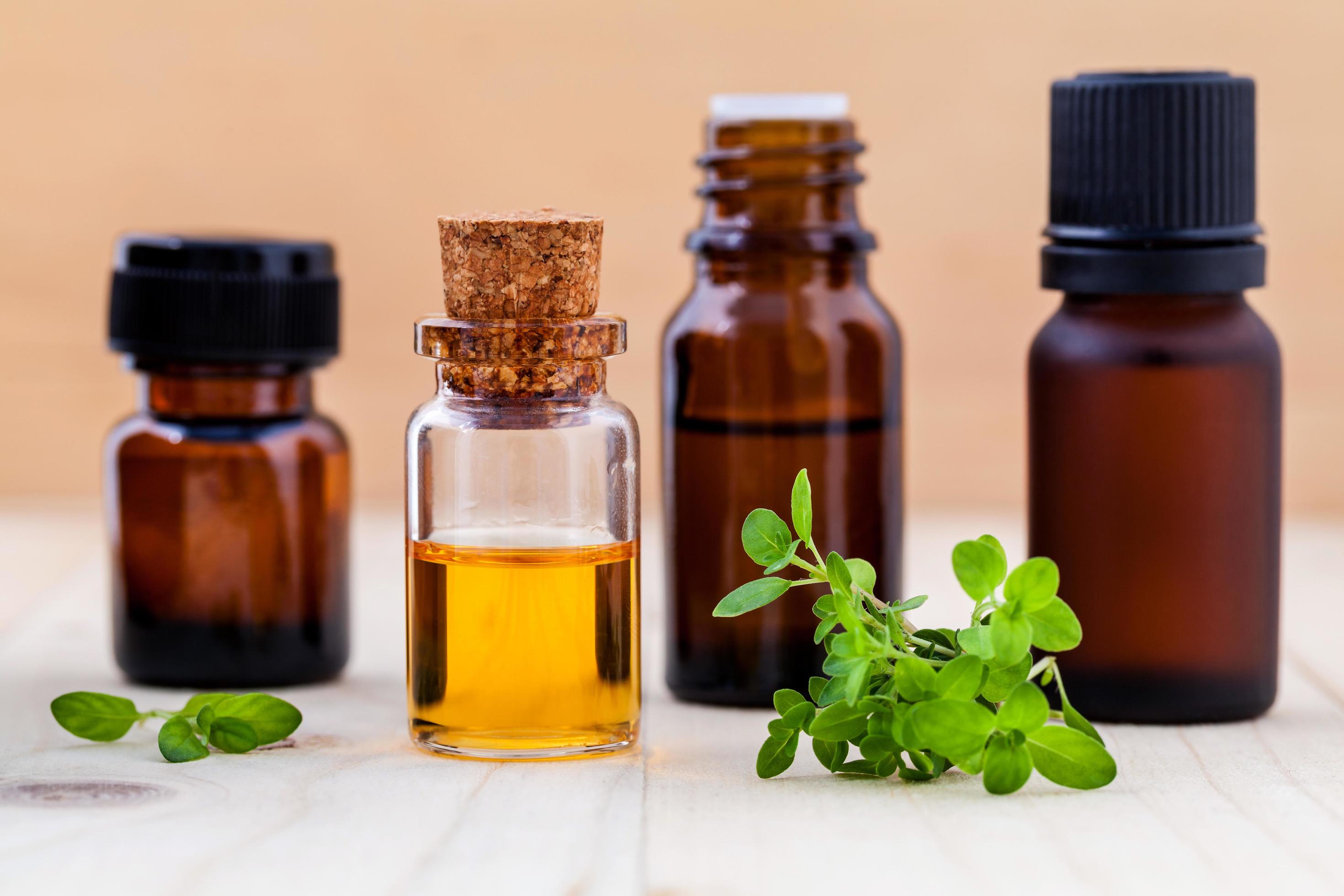 Fresh lemon thyme essential oil 2076809 Stock Photo at Vecteezy