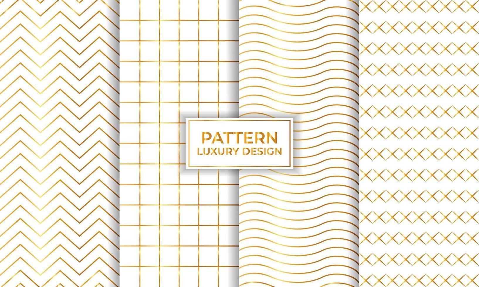 Luxury geometric seamless pattern set, decorative wallpaper. vector