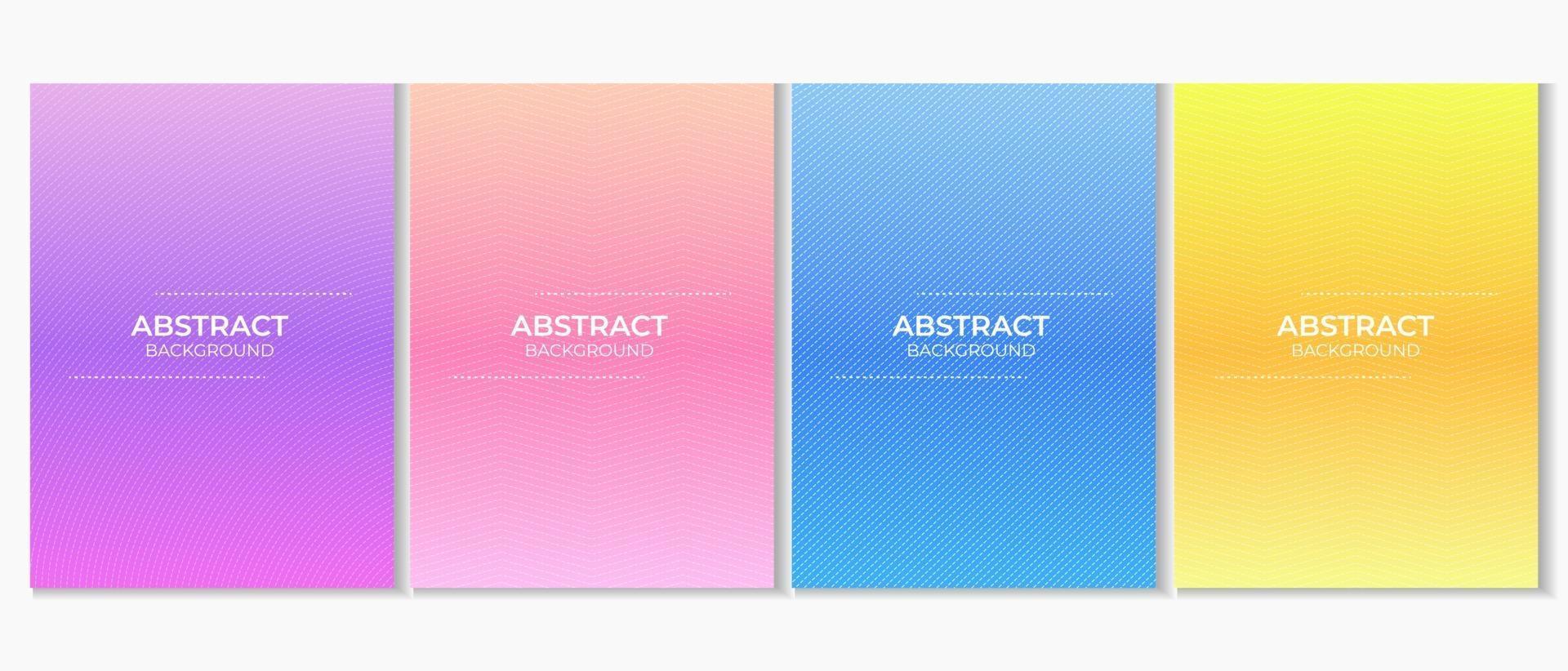 Abstrat Colorful Gradient Background Set vector