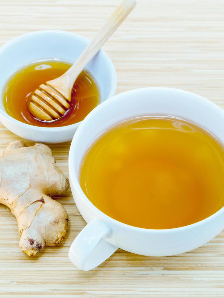 Ginger and honey herbal tea photo