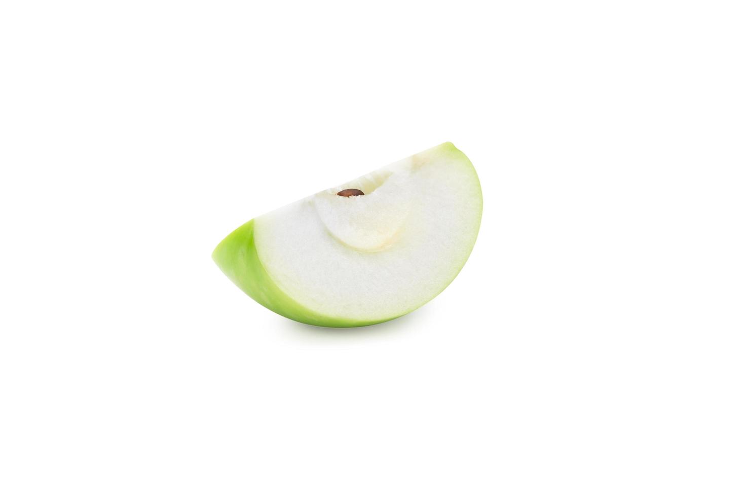 Green apple slice photo