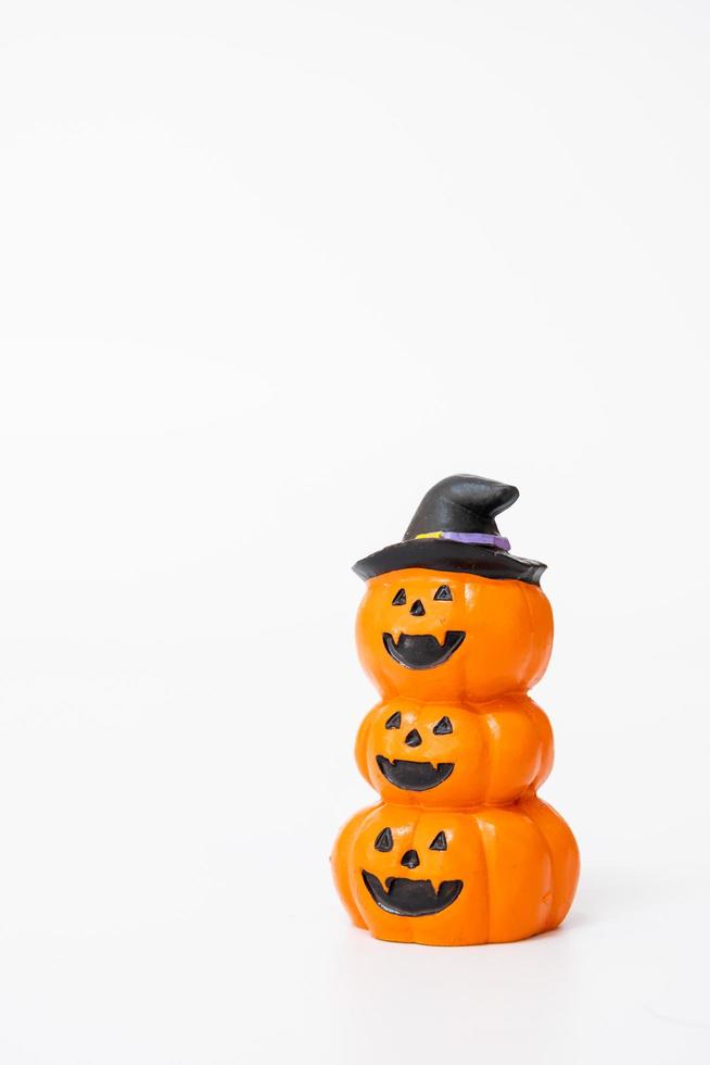 Halloween party props decoration on a white background, Halloween party concept photo