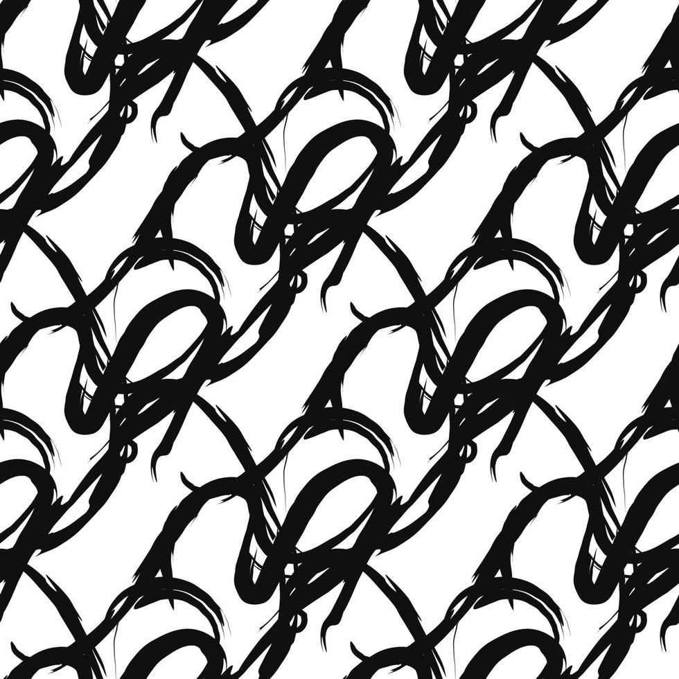 Vector seamless texture background pattern. Hand drawn, black, white colors.