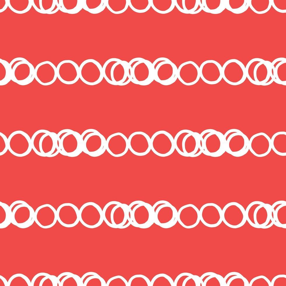 Vector seamless texture background pattern. Hand drawn, red, white colors.