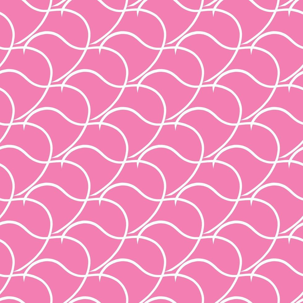 Vector seamless texture background pattern. Hand drawn, pink, white colors.