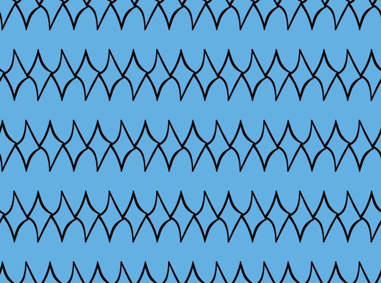 Vector texture background, seamless pattern. Hand drawn, blue, black colors.