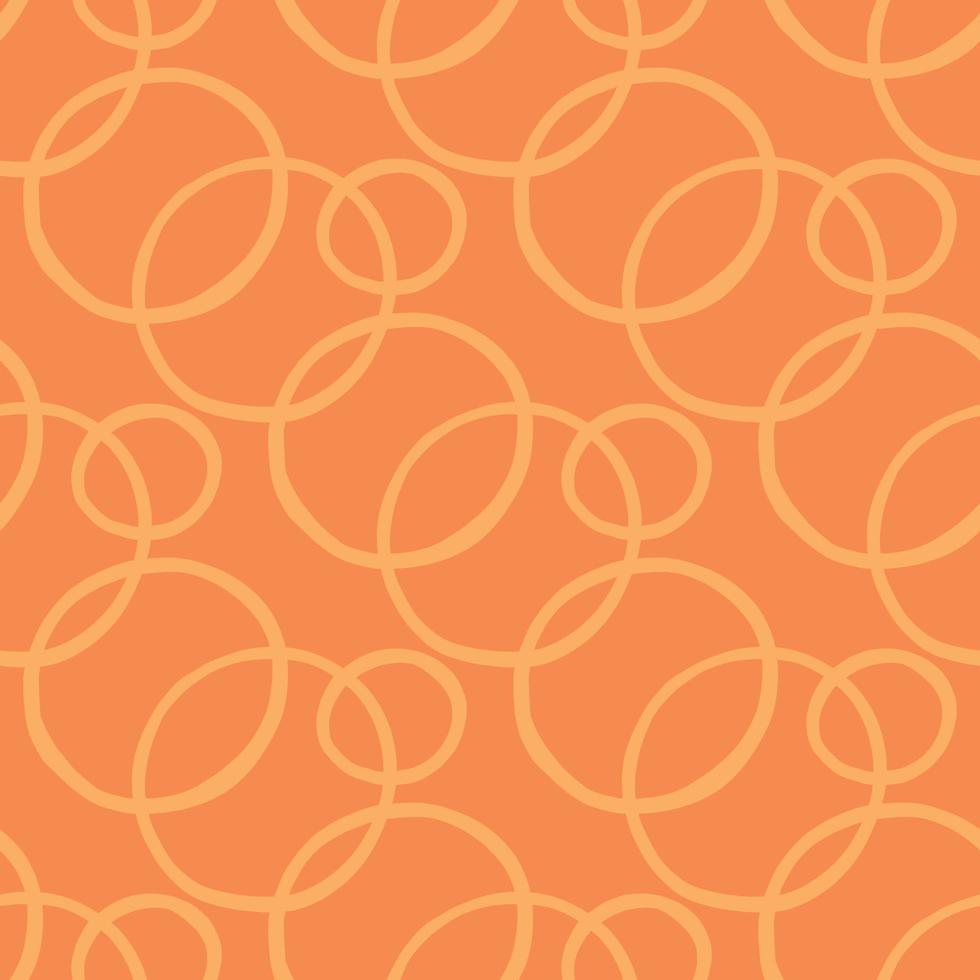 Vector seamless texture background pattern. Hand drawn, orange colors.