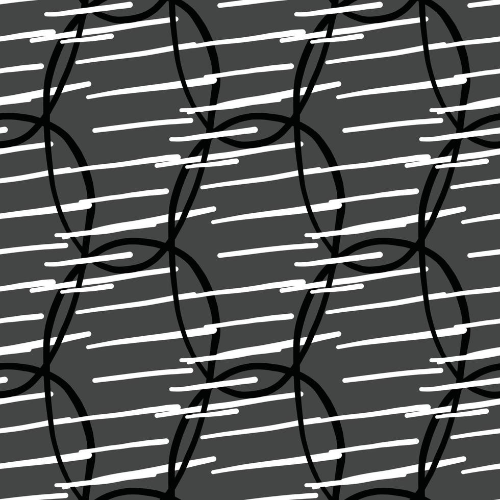 Vector seamless texture background pattern. Hand drawn, black, grey, white colors.