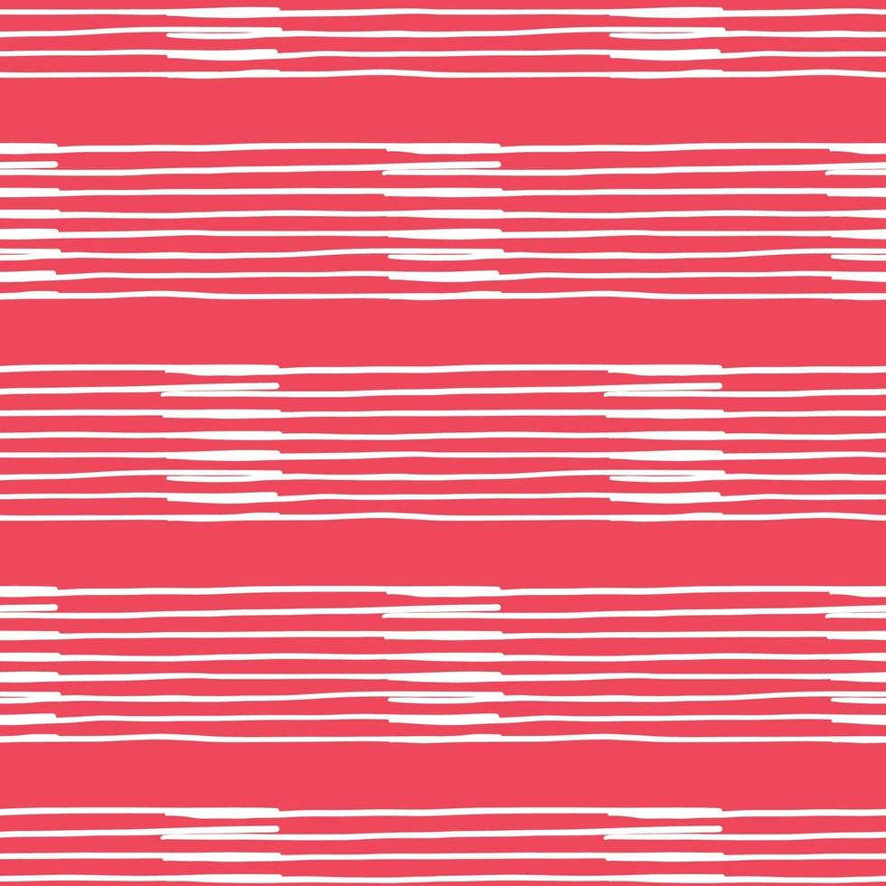 Vector seamless texture background pattern. Hand drawn, red, white colors.