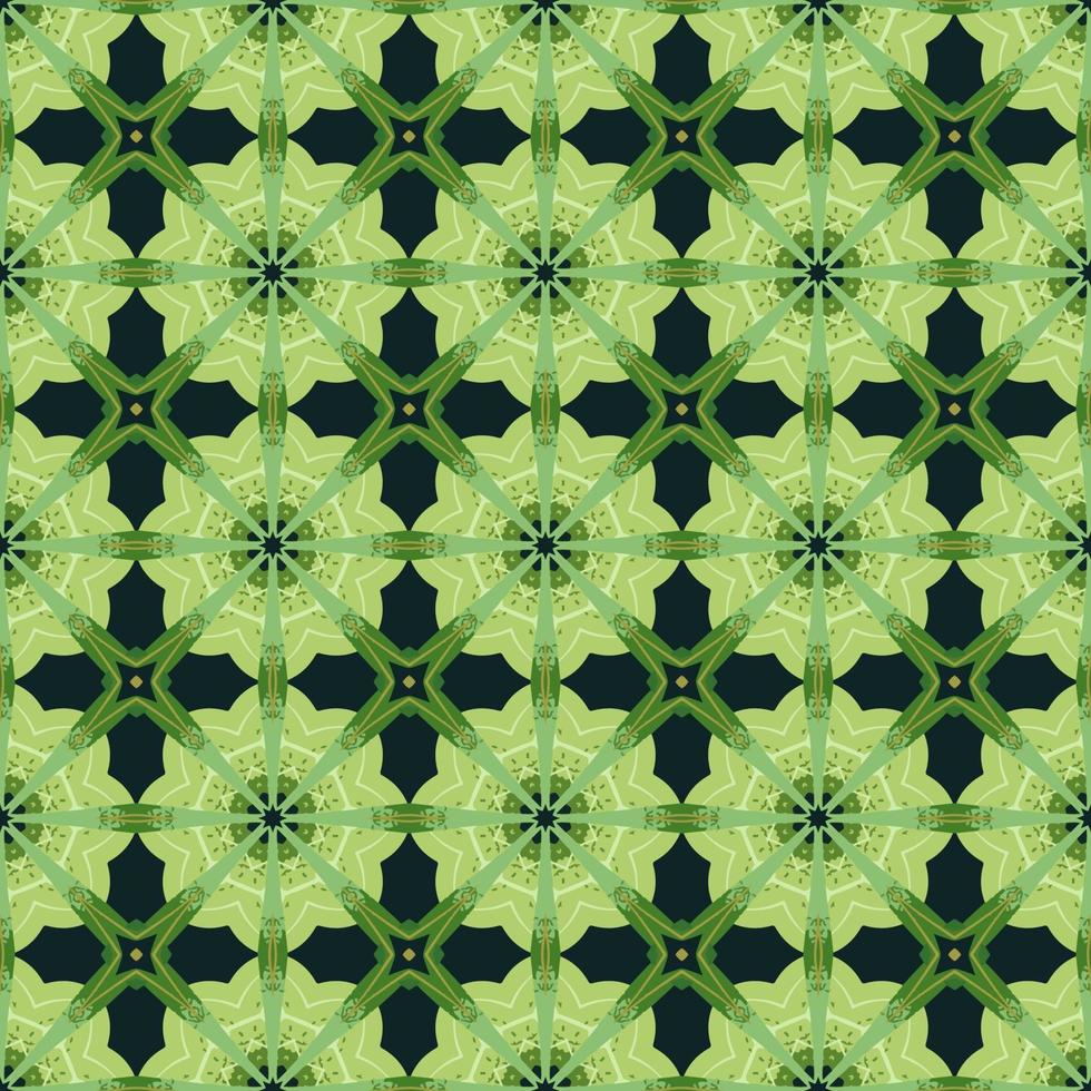 Seamless pattern with abstract mandala ornamental arabesque illustration. vector