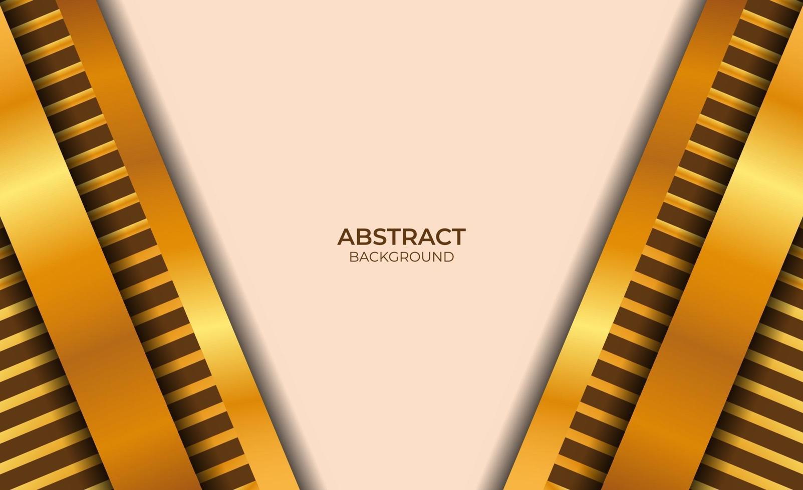 fondo diseño abstracto marrón y dorado vector
