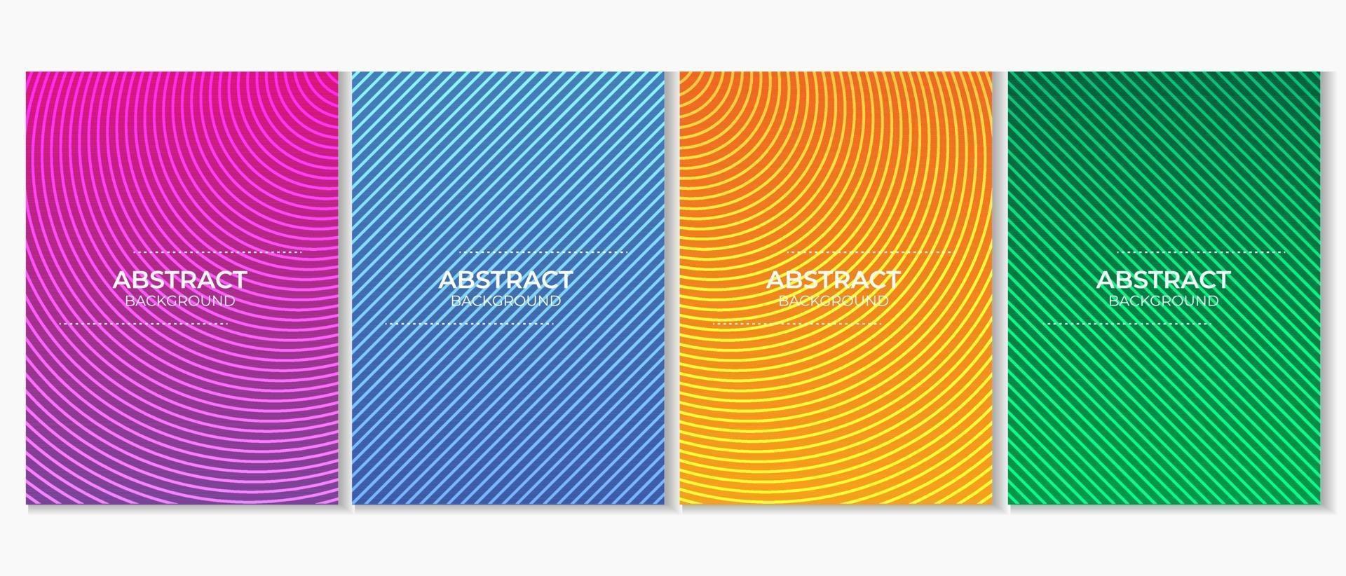 Abtract Colorful Minimalist Gradient Design vector