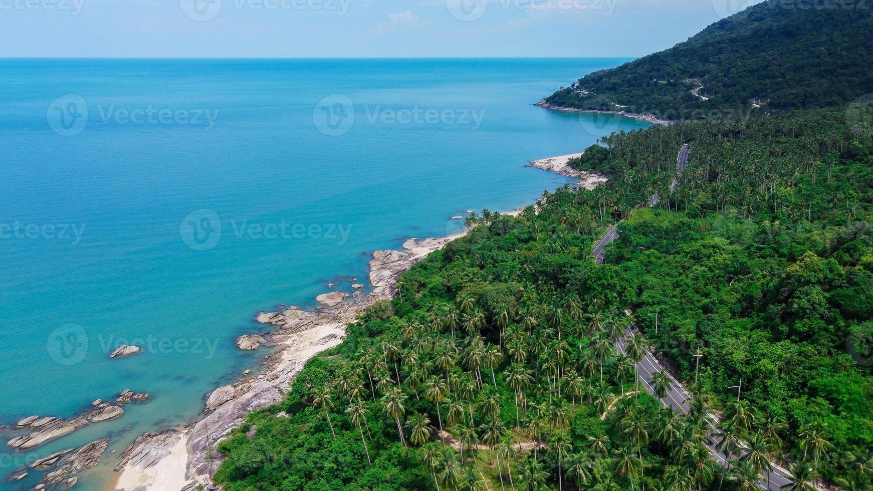 Island road in Thailand photo