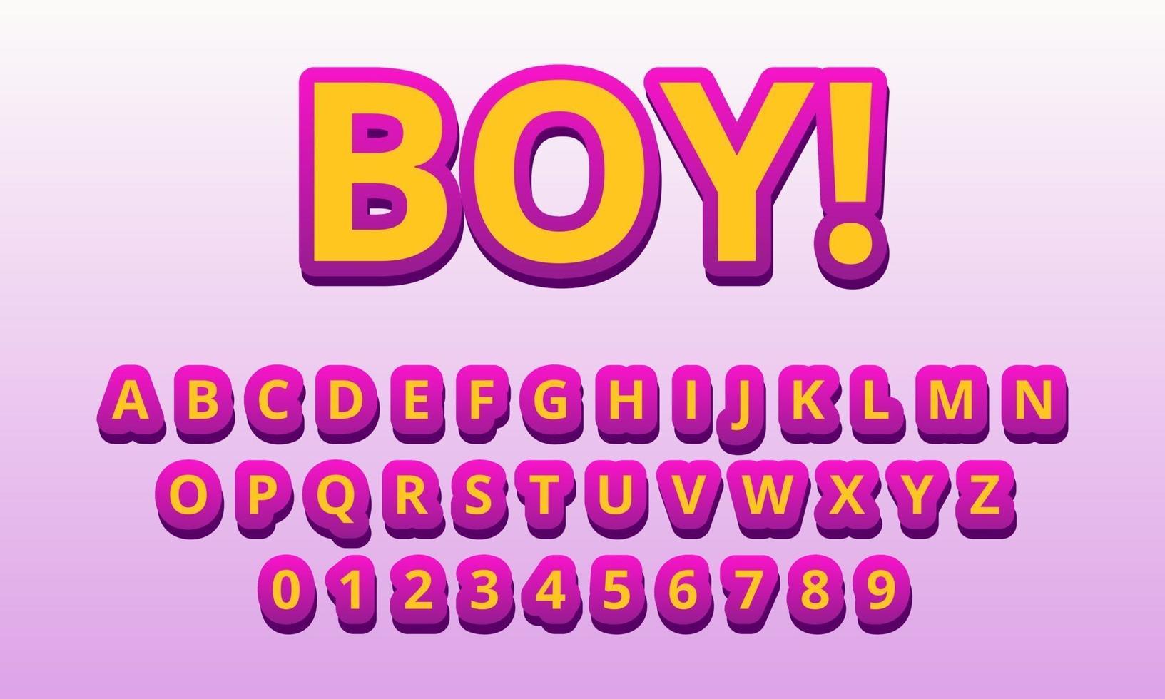Text Effect Boy Font Alphabet 2078372 Vector Art At Vecteezy