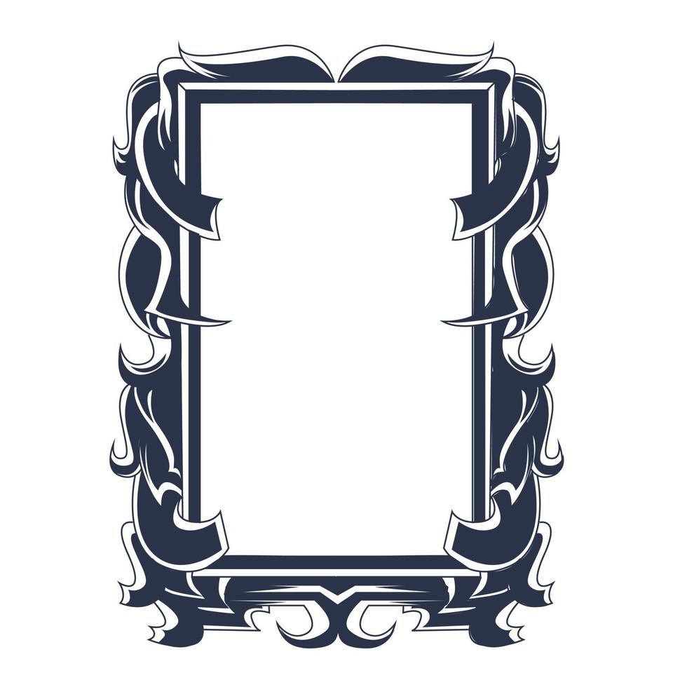 ornament frame inking illustration artwork vector