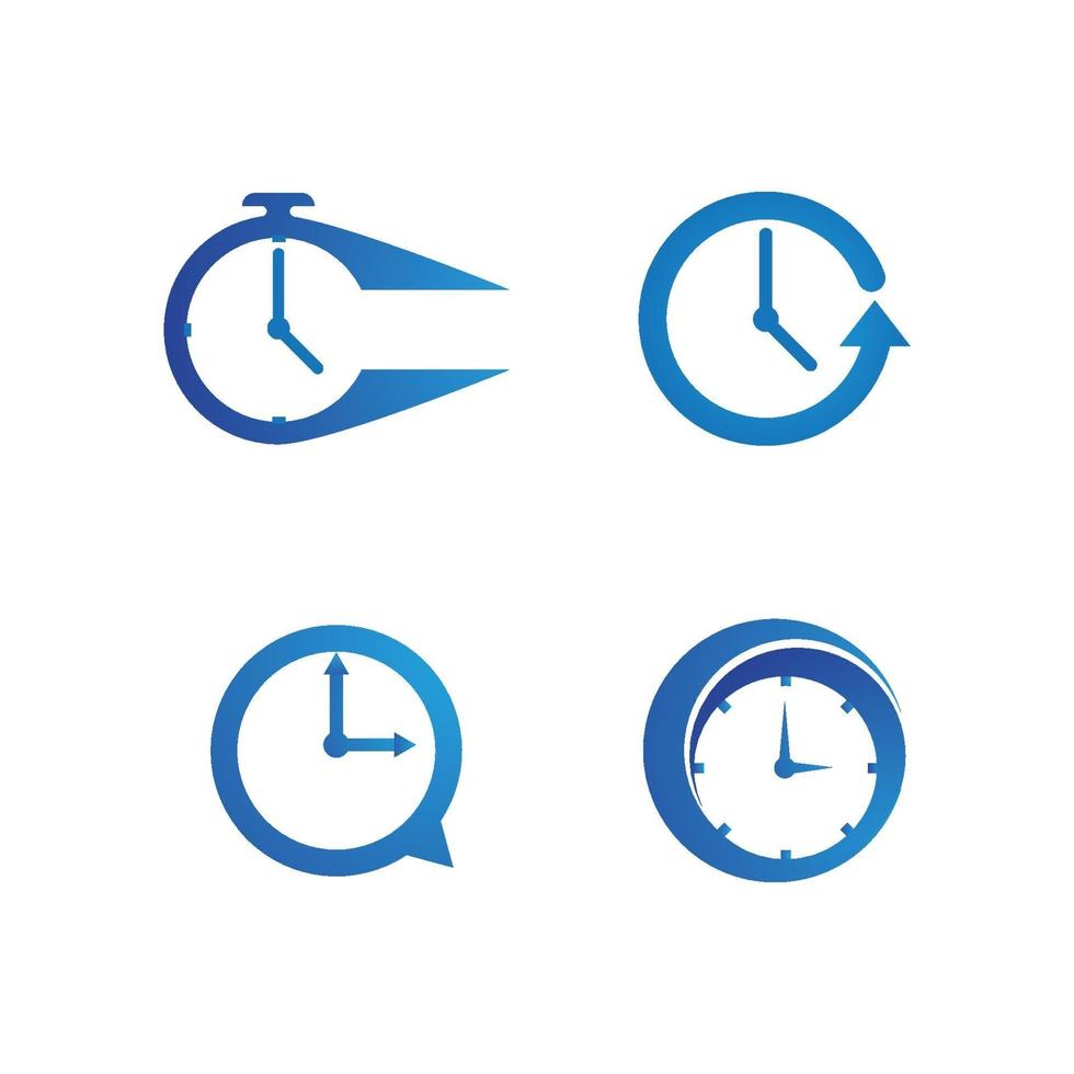 clock logo icon vector