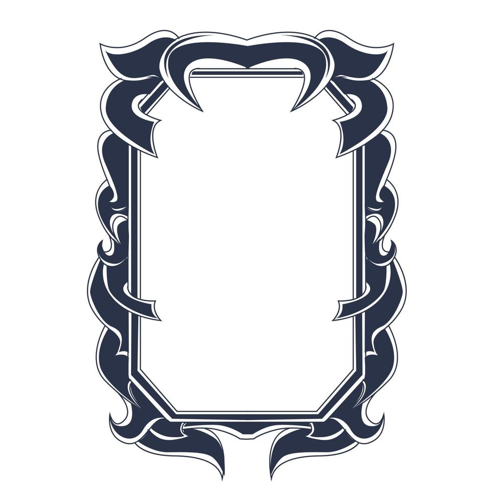 ornament frame inking illustration artwork vector