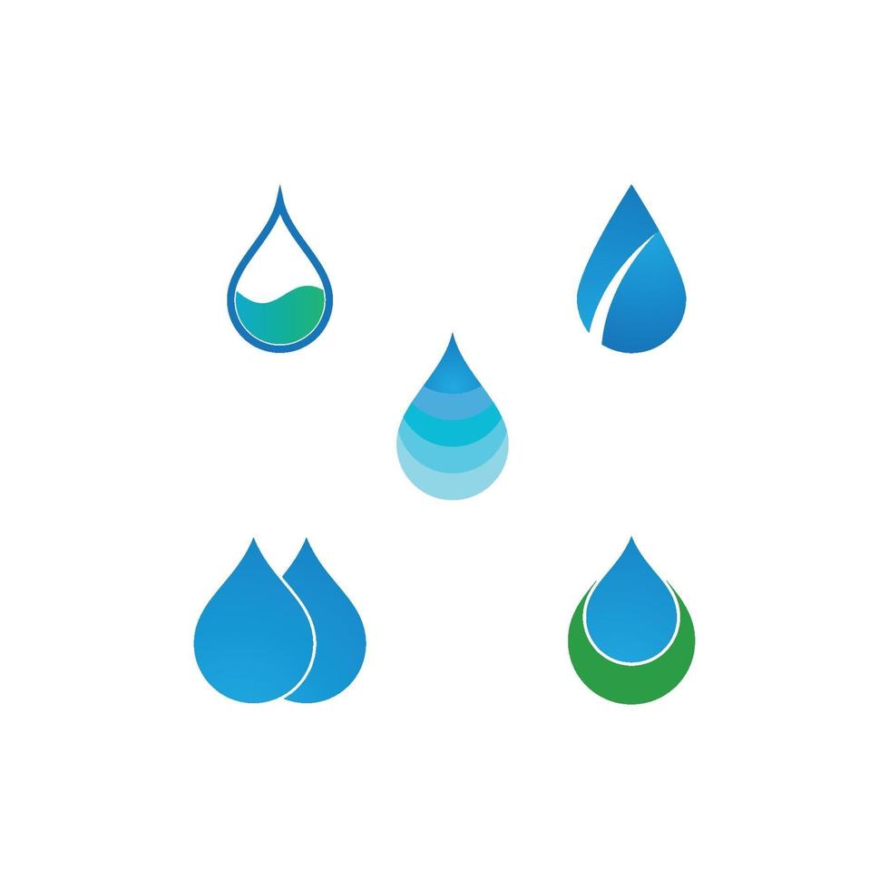 logotipo de gota de agua vector