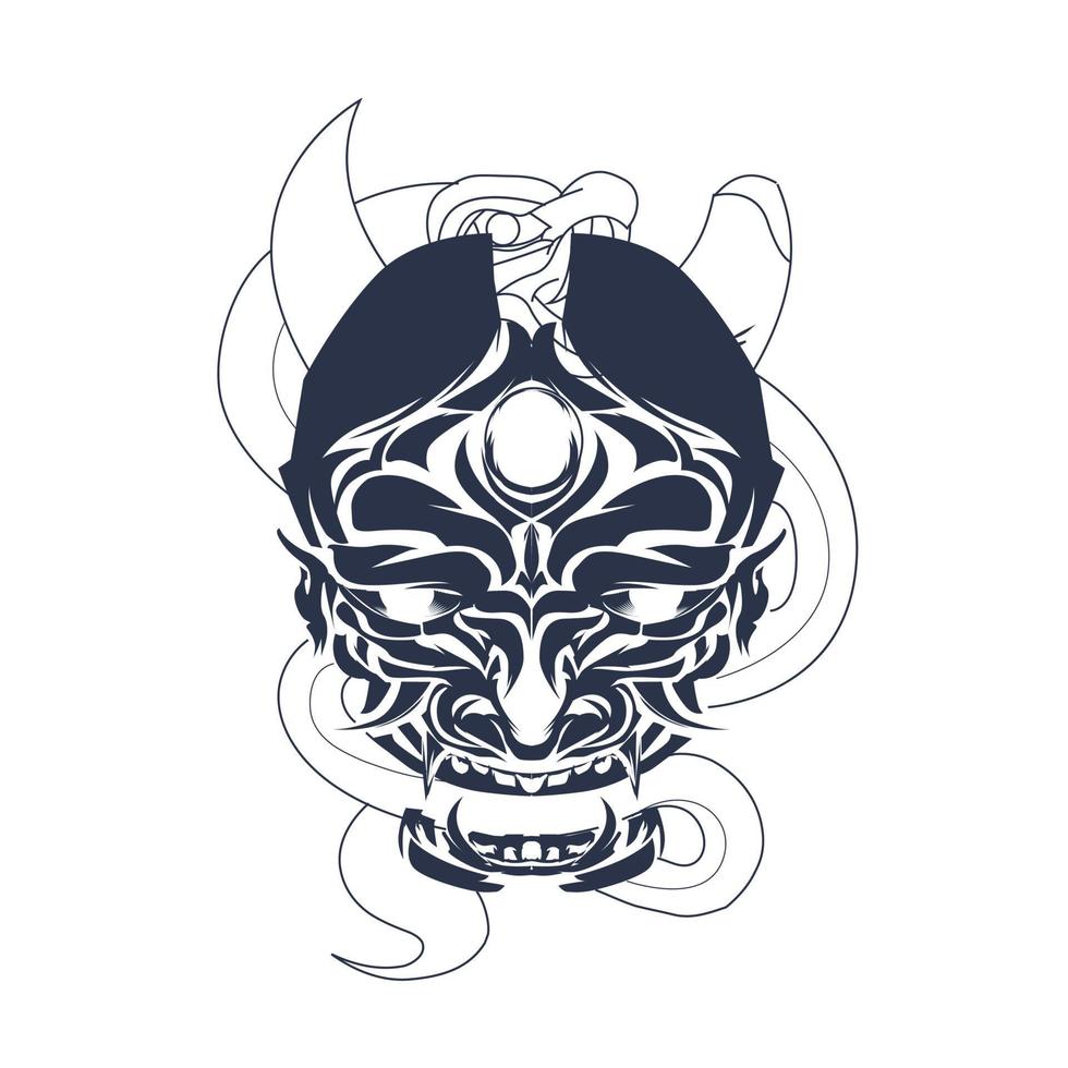 satan snake indonesia inking illustration artwork vector
