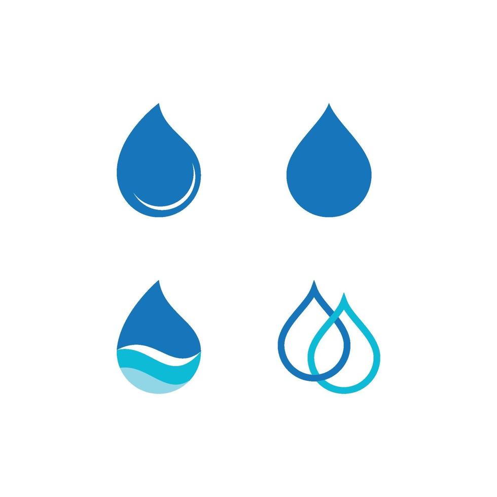 logotipo de gota de agua vector