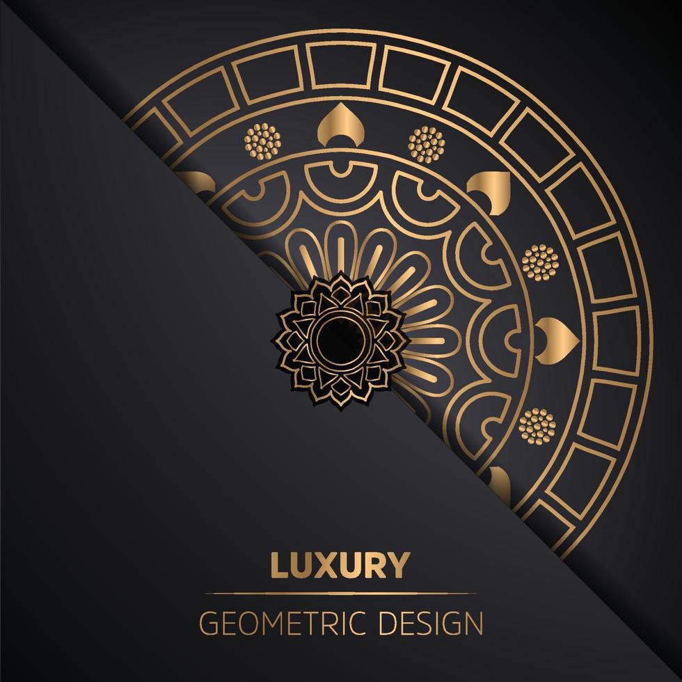 Luxury Geometric Mandala Design Background vector