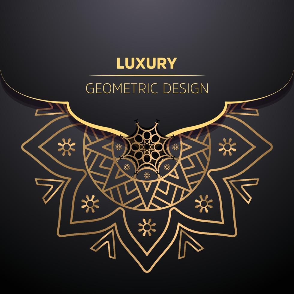 Luxury ornamental mandala design vector