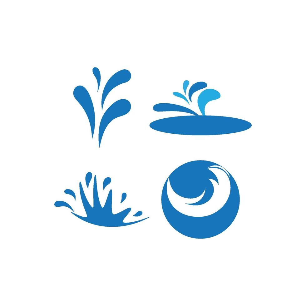 logotipo de salpicaduras de agua vector