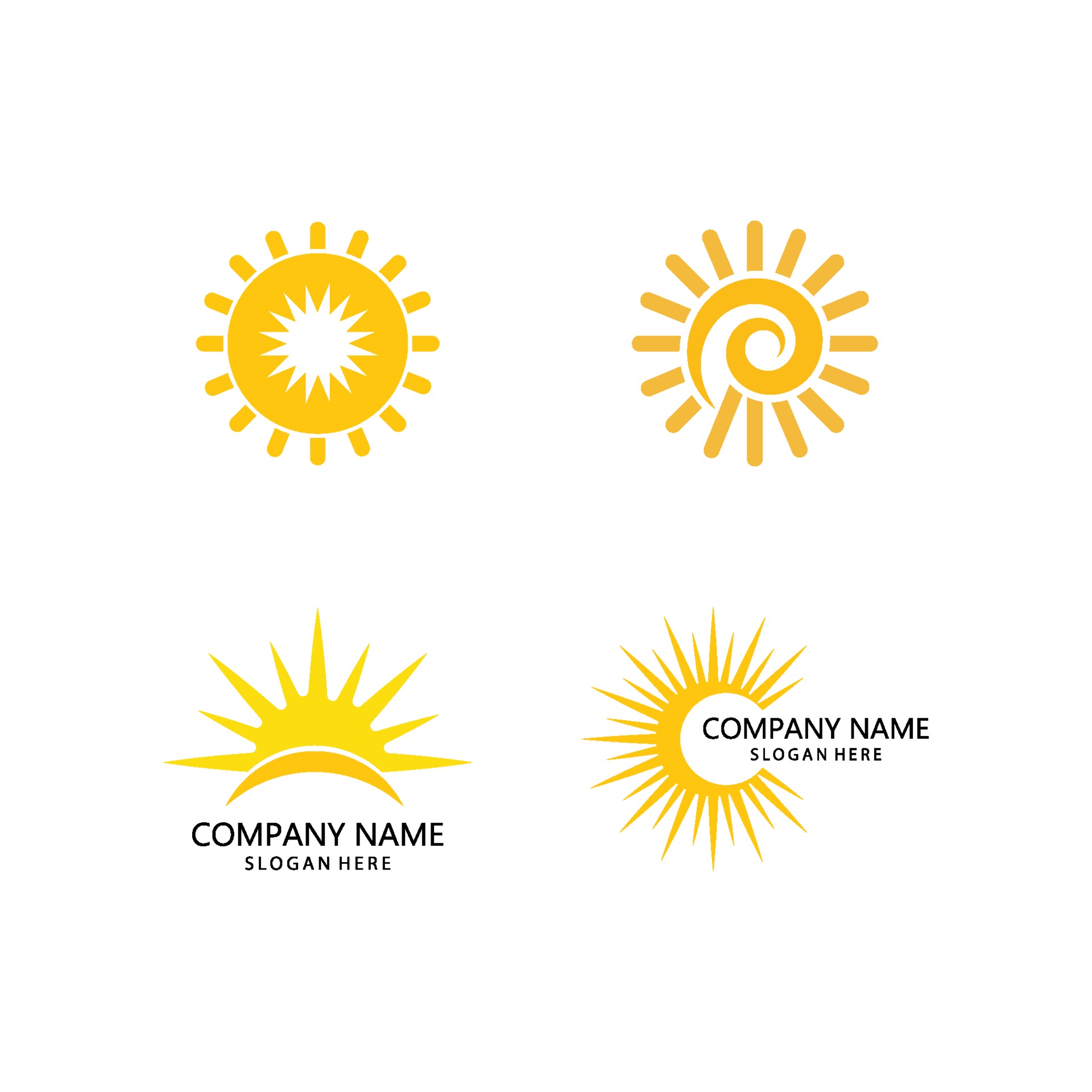 sun illustration logo 2078773 Vector Art at Vecteezy