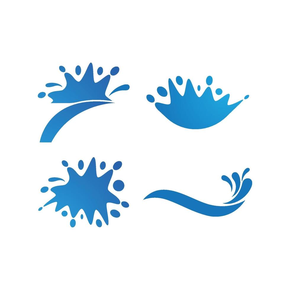 logotipo de salpicaduras de agua vector