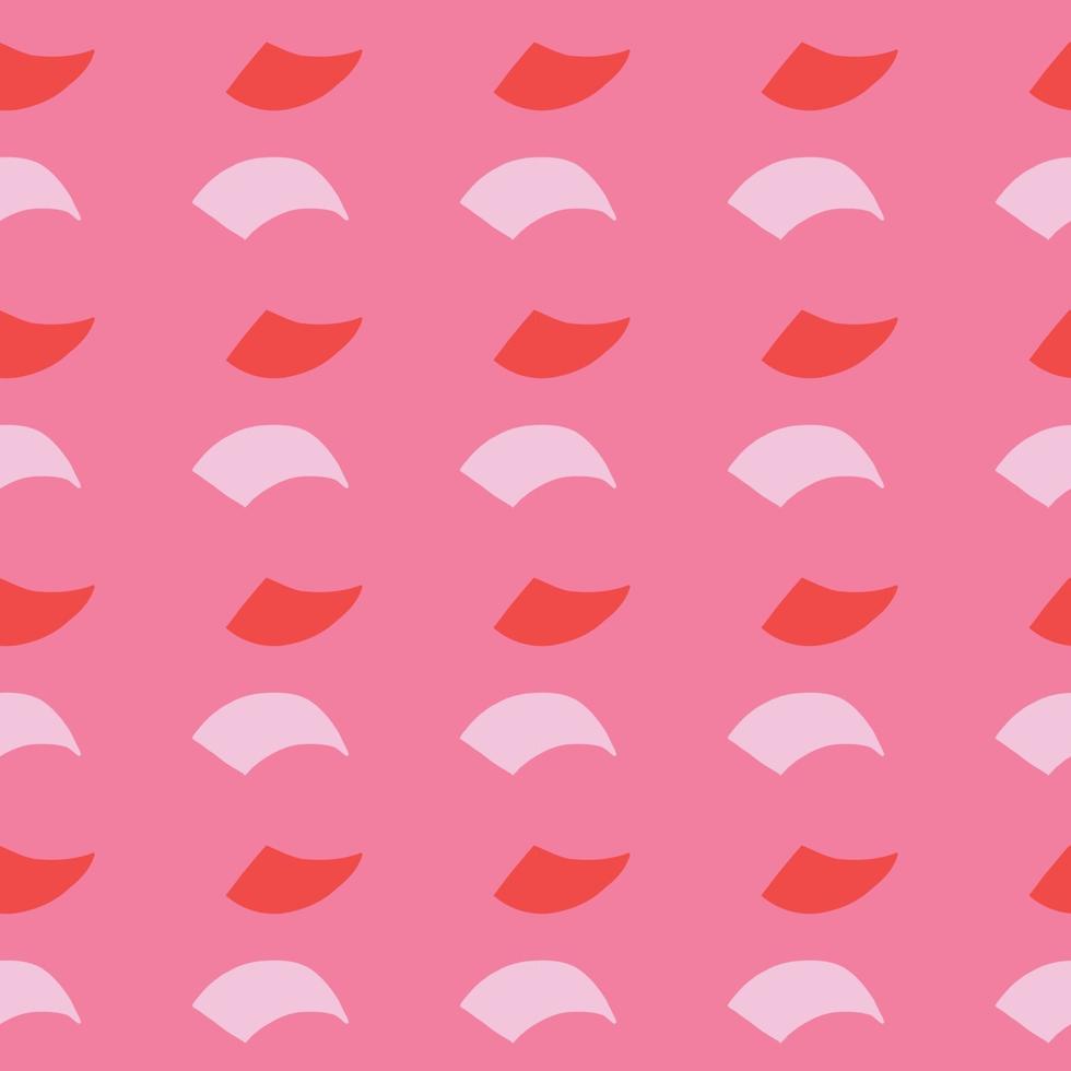 Vector seamless texture background pattern. Hand drawn, pink, red colors.