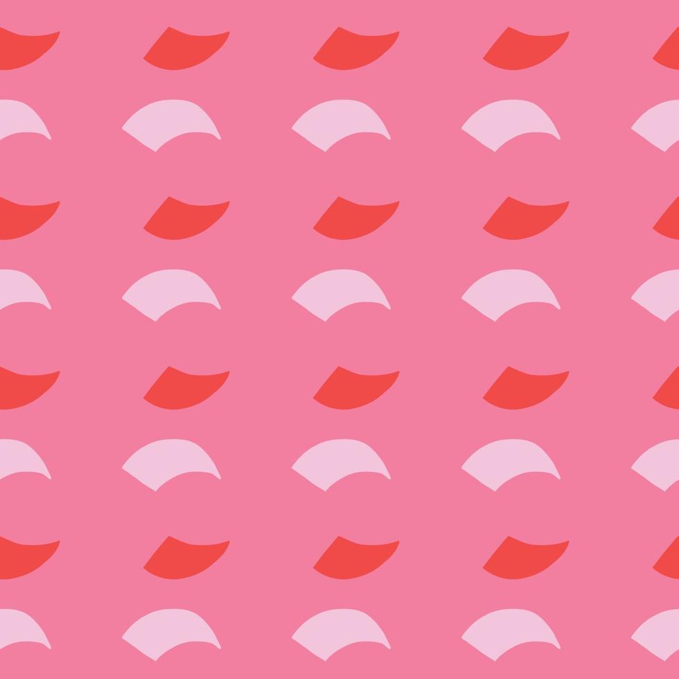 Vector seamless texture background pattern. Hand drawn, pink, red colors.