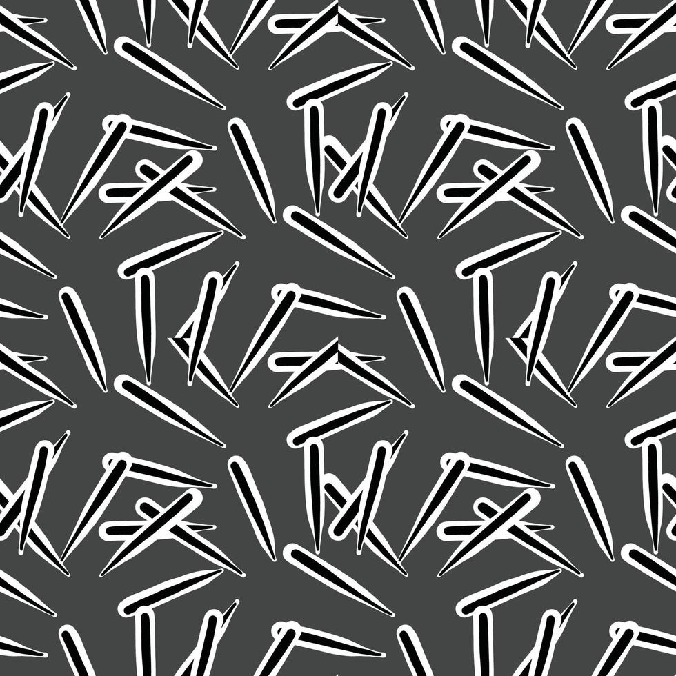 Vector seamless texture background pattern. Hand drawn, grey, black, white colors.