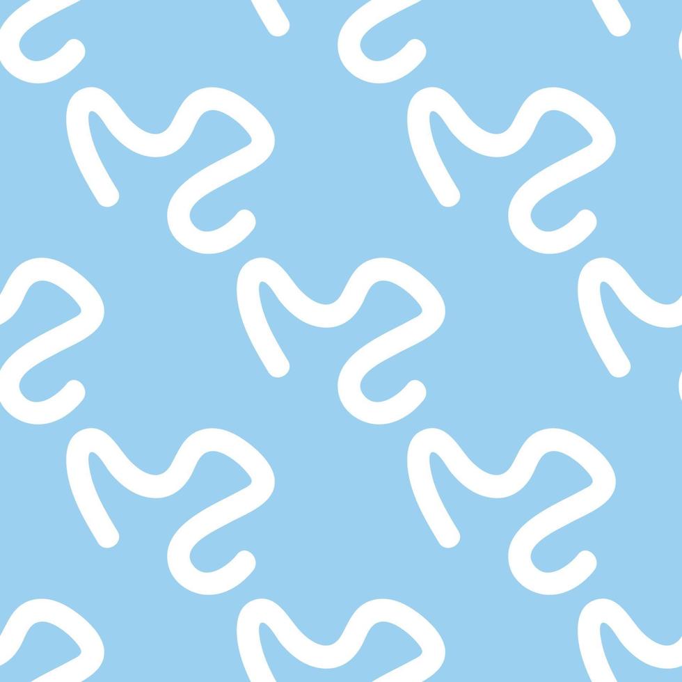 Vector seamless texture background pattern. Hand drawn, blue, white colors.
