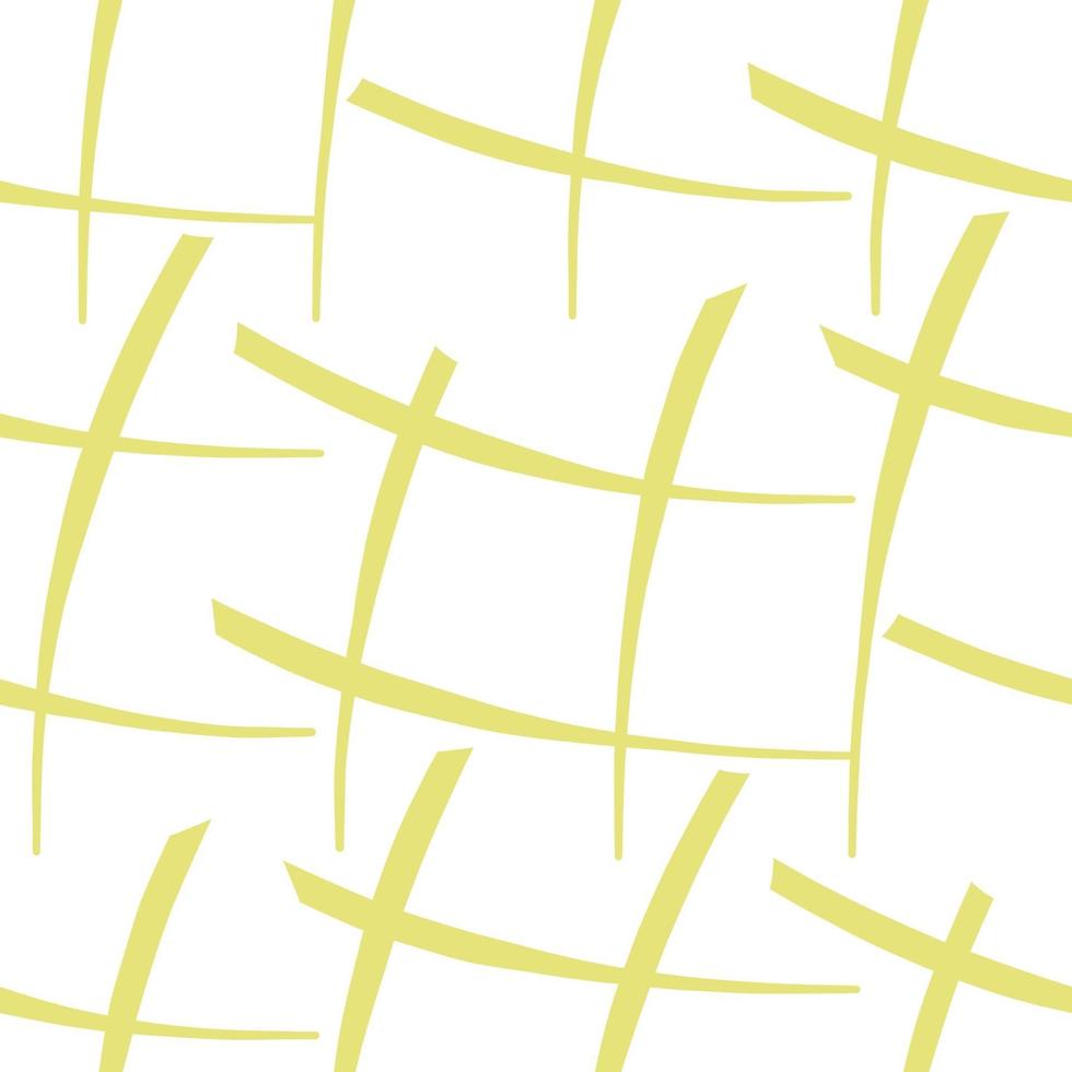 Vector seamless texture background pattern. Hand drawn, yellow, white colors.