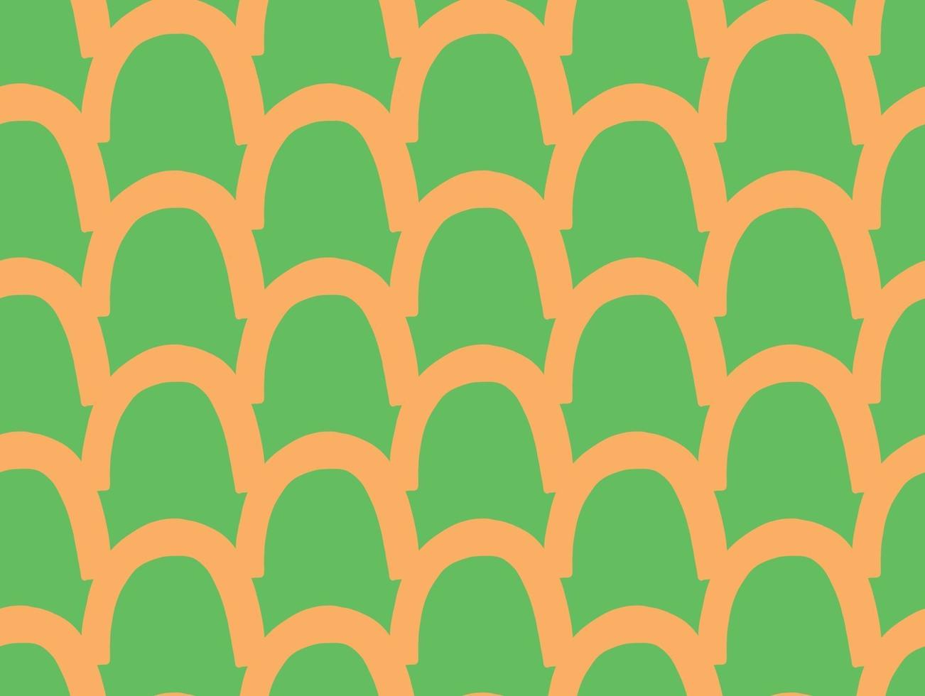 Fondo de textura de vector, patrón sin costuras. dibujados a mano, naranja, colores verdes. vector