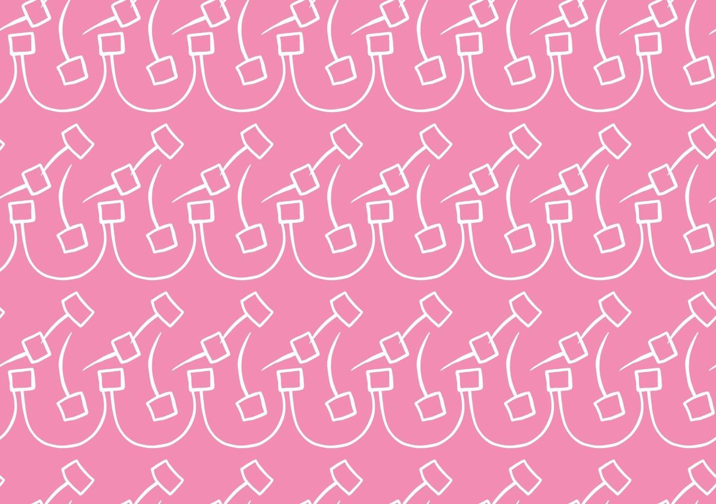 Vector texture background, seamless pattern. Hand drawn, pink, white colors.