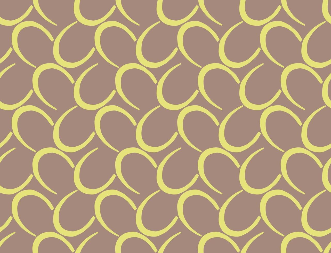 Vector texture background, seamless pattern. Hand drawn, brown, yellow colors.