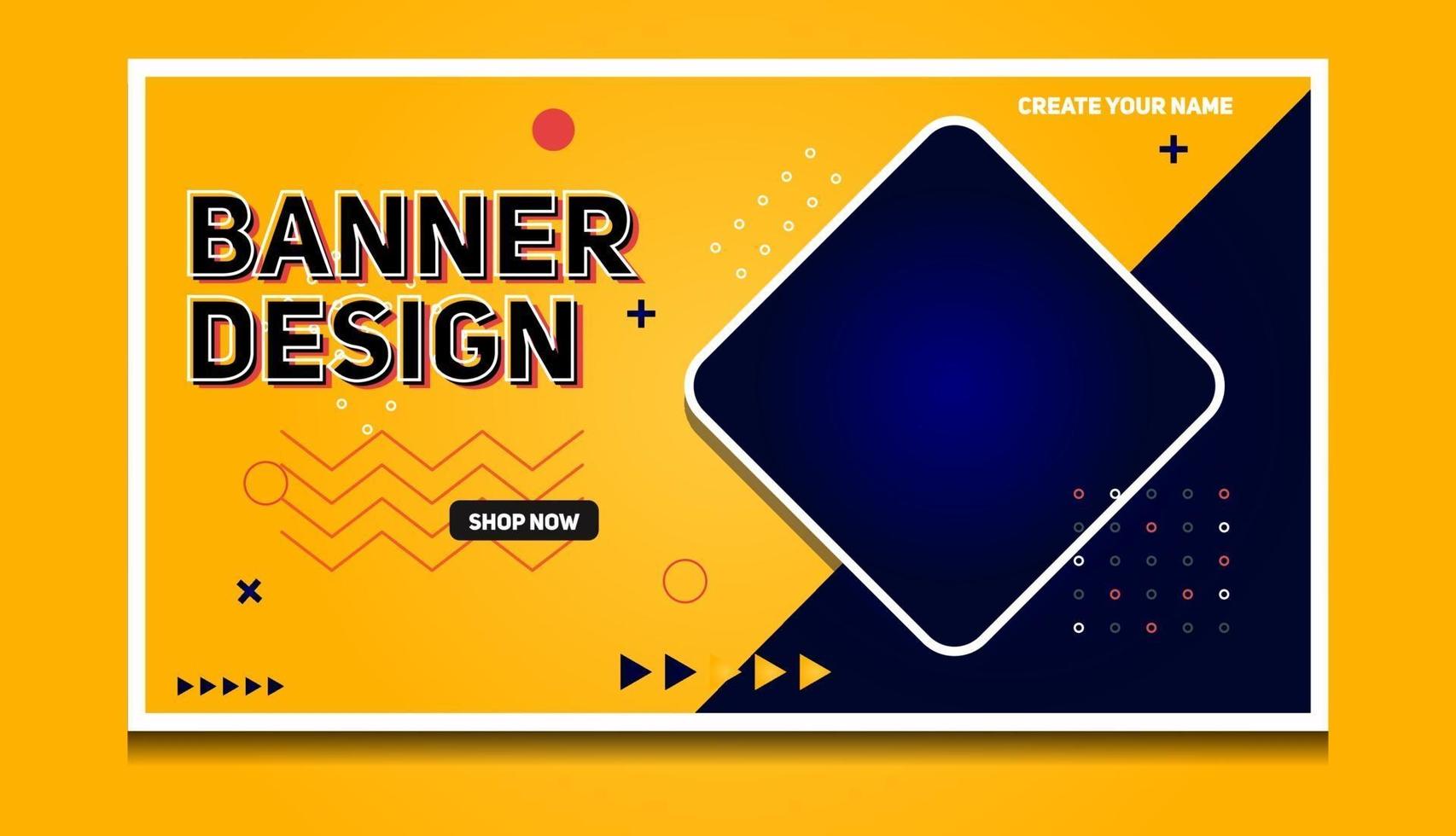 Abstract Modern Banner Background Design Vector Template 2079428 Vector